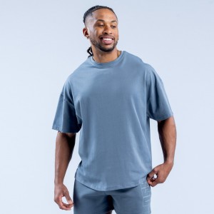 Camiseta DFYNE Recharge Graphic Hombre Gris | 8247-GHADI