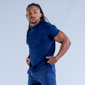 Camiseta DFYNE Stealth Hombre Azules | 4876-INRGV