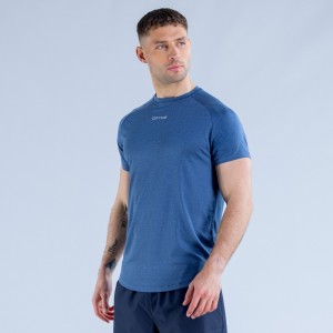 Camiseta DFYNE Stealth Training Hombre Azules | 9482-QSYBE