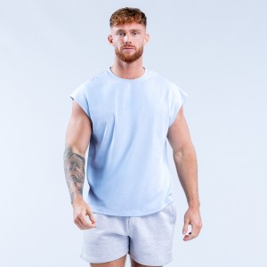 Camiseta sin Manga DFYNE Signature Hombre Azules | 5027-IJQEP