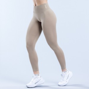 Leggings DFYNE Defy Mujer Beige | 3564-GAKFZ