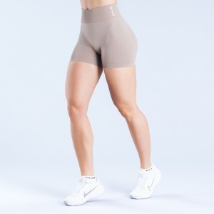 Shorts DFYNE Dynamic 4.5" Mujer Beige | 8024-ZHJMV