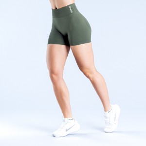 Shorts DFYNE Dynamic 4.5" Mujer Verde Oliva | 2378-YVOLG