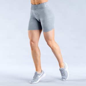 Shorts DFYNE Dynamic Mist 4.5" Mujer Gris Claro Blancas | 1582-MQHKI