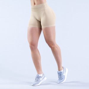 Shorts DFYNE Impact 4.5" Mujer Beige | 8570-ZJSOH