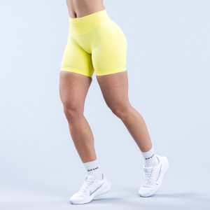 Shorts DFYNE Impact 6.5" Mujer Amarillo | 8712-YKDQV
