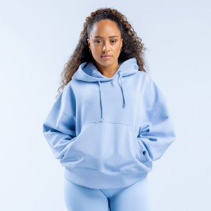 Sudadera con Capucha DFYNE Signature Mujer Azules | 3640-RJIGX