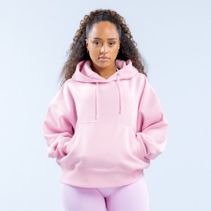 Sudadera con Capucha DFYNE Signature Mujer Rosas Claro Rosas | 5703-DAIVX