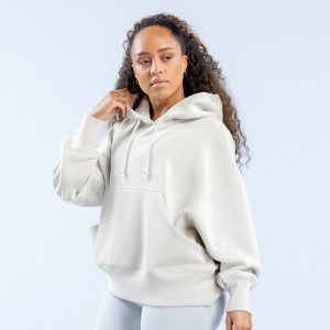 Sudadera con Capucha DFYNE Signature Mujer Blancas | 1785-XCKPF