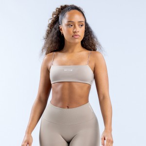 Sujetador Deportivo DFYNE Defy Strappy Mujer Gris | 8591-DYFNU