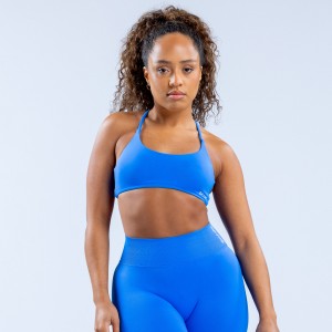 Sujetador Deportivo DFYNE Dynamic Twist Back Mujer Azules | 4672-YCZIE