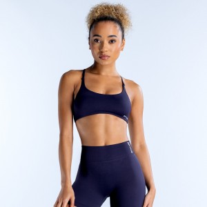 Sujetador Deportivo DFYNE Dynamic Twist Back Mujer Azul Marino | 8214-TKCOY