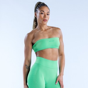 Sujetador Deportivo DFYNE Ignite Bandeau Mujer Verde Menta | 3175-SEGXY