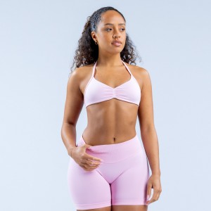 Sujetador Deportivo DFYNE Impact Strappy Mujer Rosas Claro Rosas | 1275-MVYUD