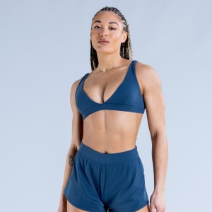 Sujetador Deportivo DFYNE Origin Minimal Mujer Azules | 8417-CGJPX