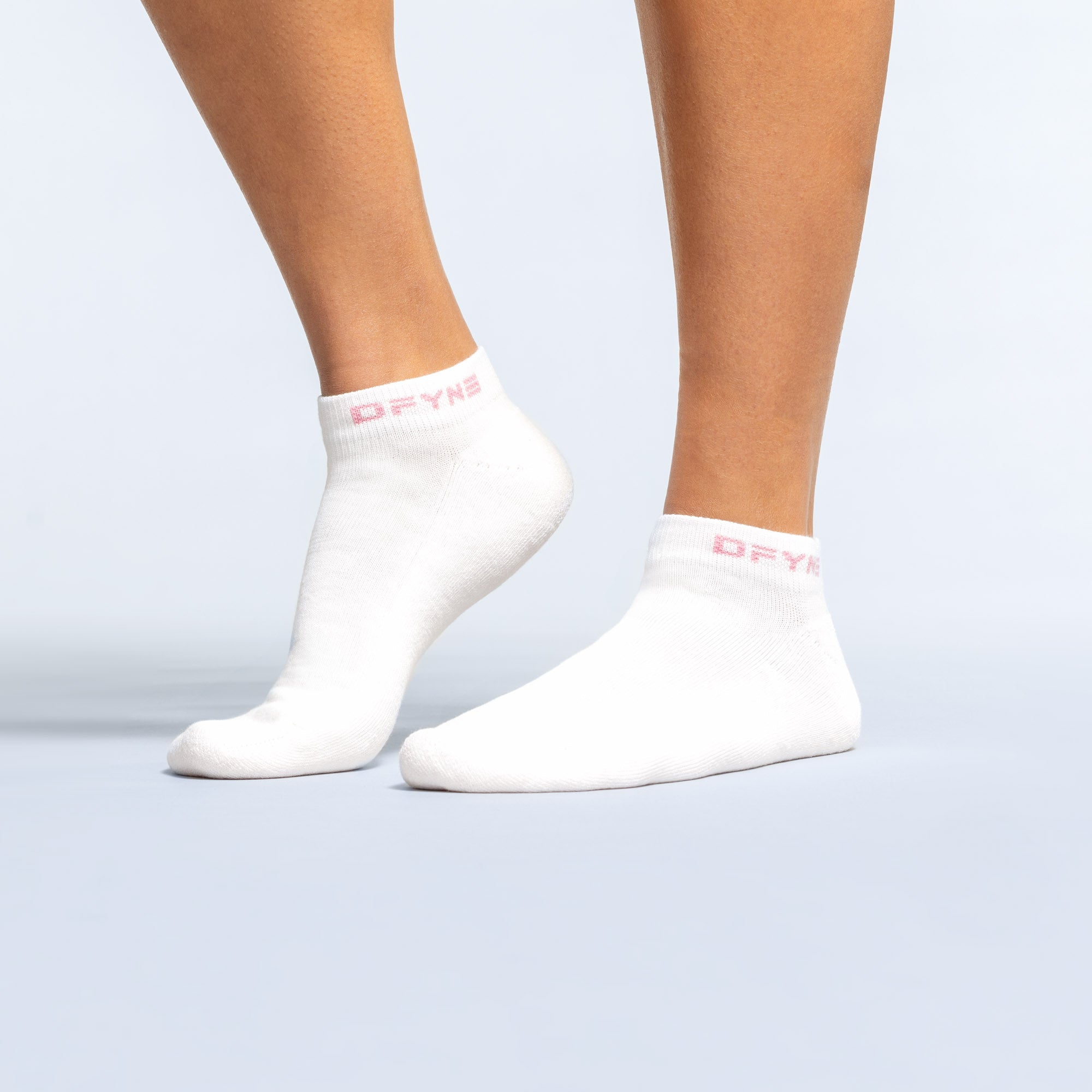 Calcetines DFYNE Revive Ankle Mujer Blancas Rosas Claro Rosas | 2398-QOEUA