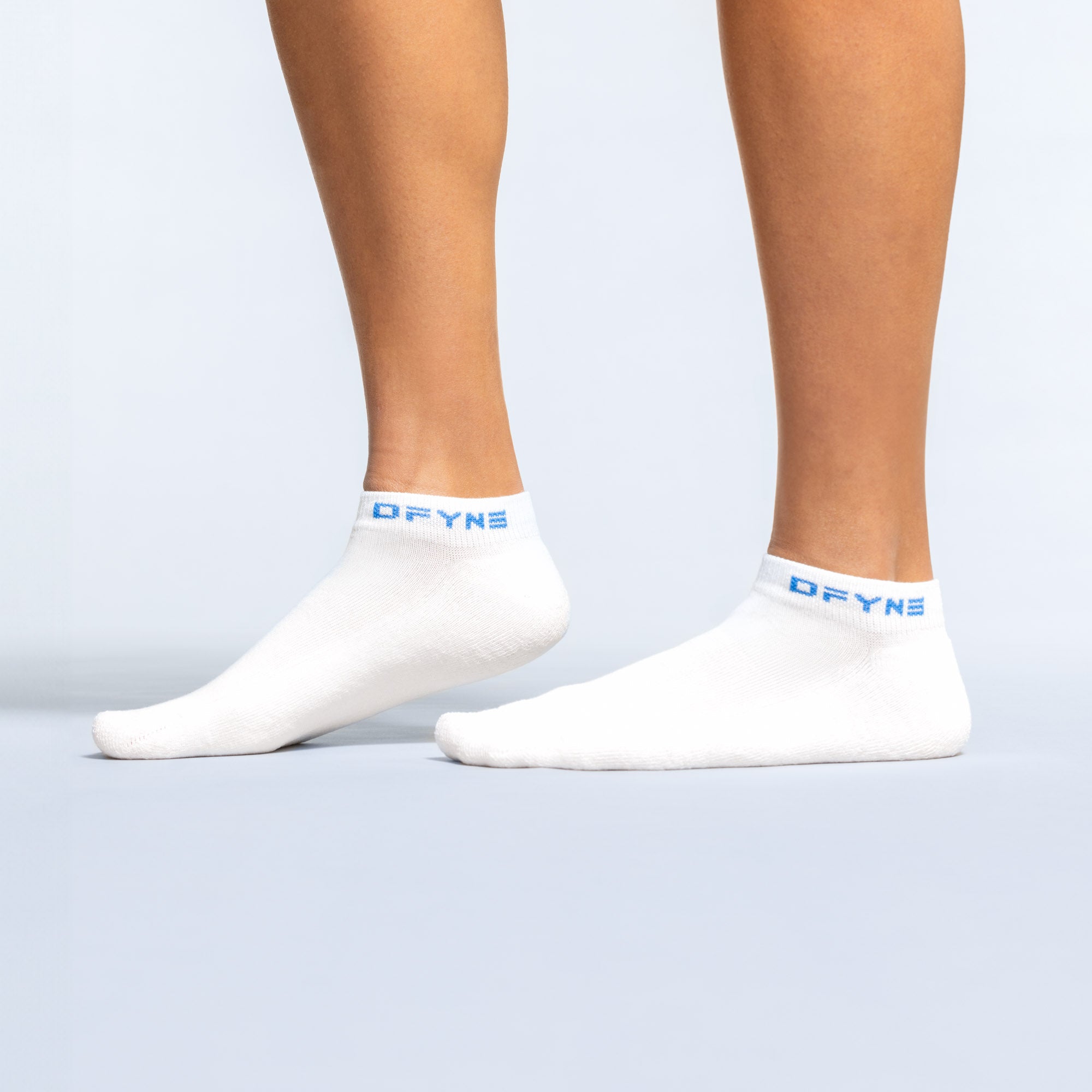 Calcetines DFYNE Revive Ankle Mujer Blancas Azules | 6275-JXAQF