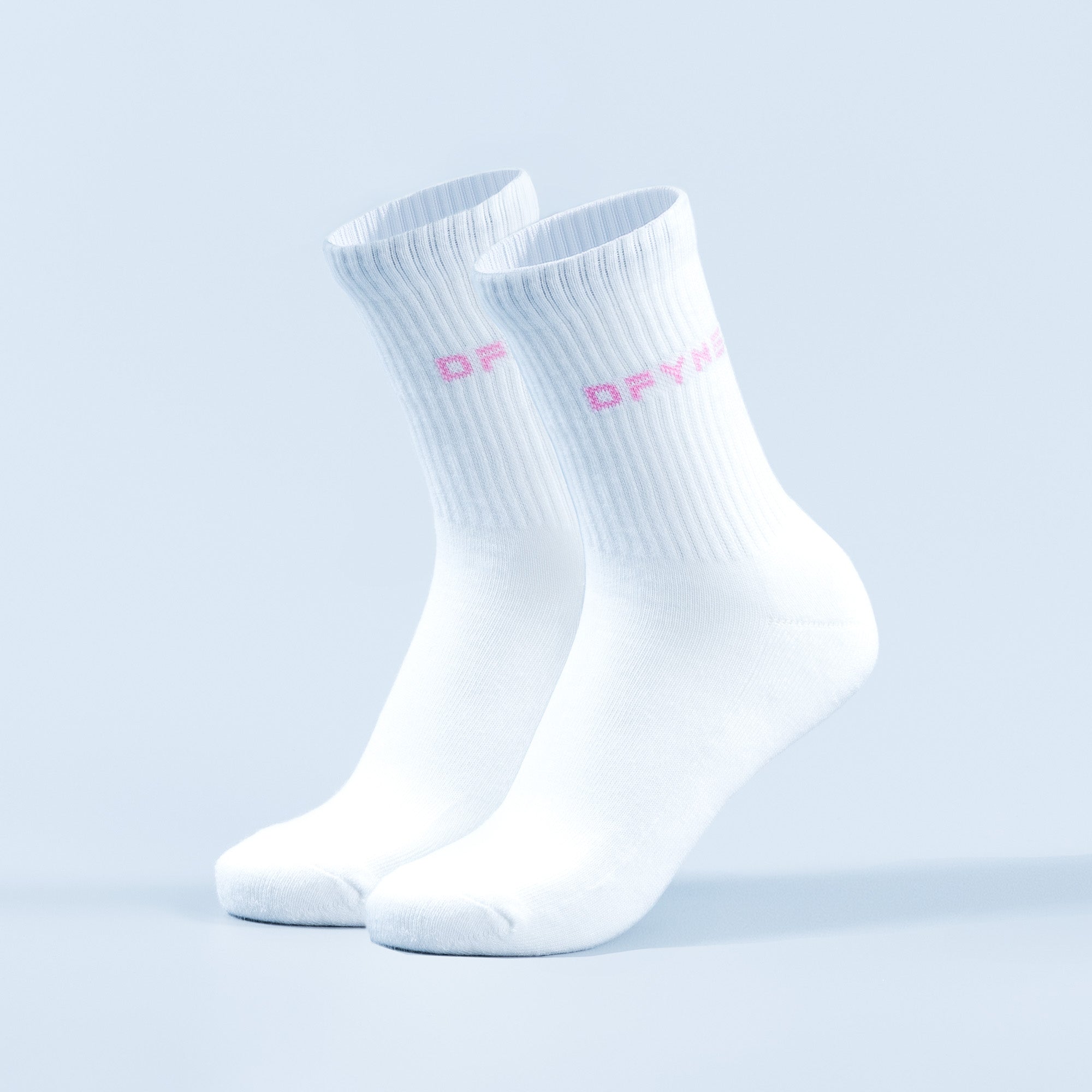 Calcetines DFYNE Revive Crew Mujer Blancas Rosas Claro Rosas | 5496-BEVSN