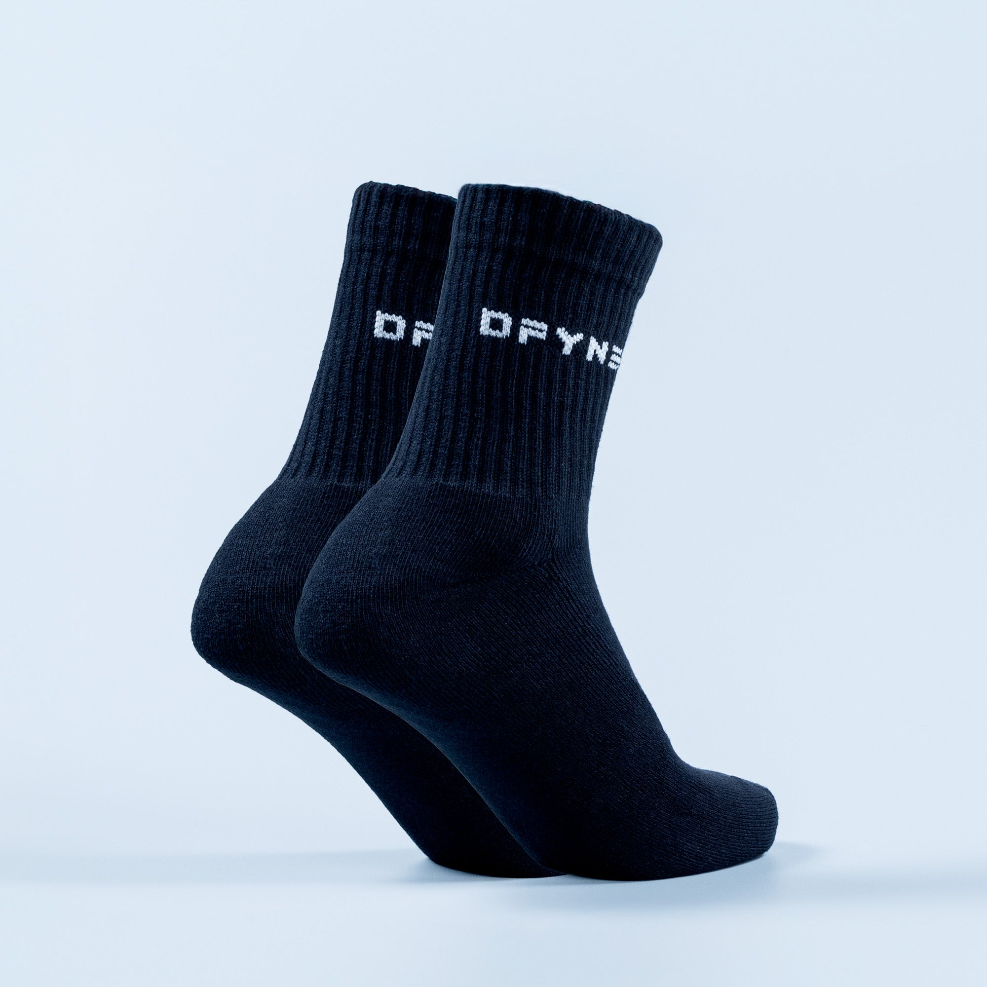 Calcetines DFYNE Revive Crew Mujer Negras Blancas | 2936-ESQOJ