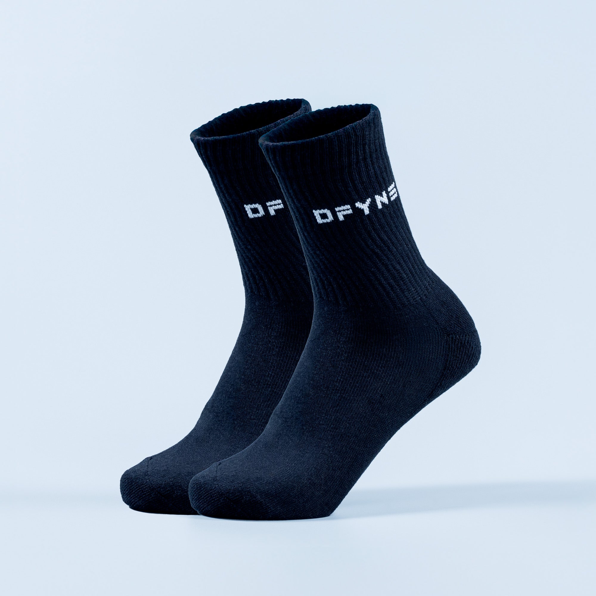 Calcetines DFYNE Revive Crew Mujer Negras Blancas | 2936-ESQOJ