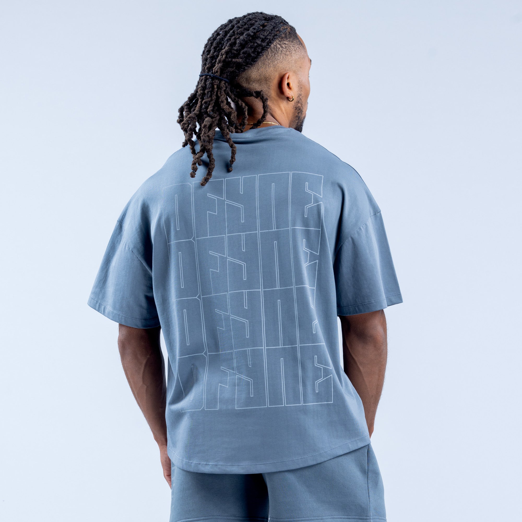 Camiseta DFYNE Recharge Graphic Hombre Gris | 8247-GHADI