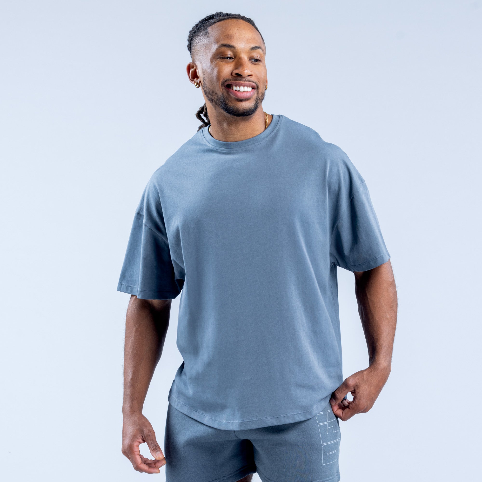 Camiseta DFYNE Recharge Graphic Hombre Gris | 8247-GHADI