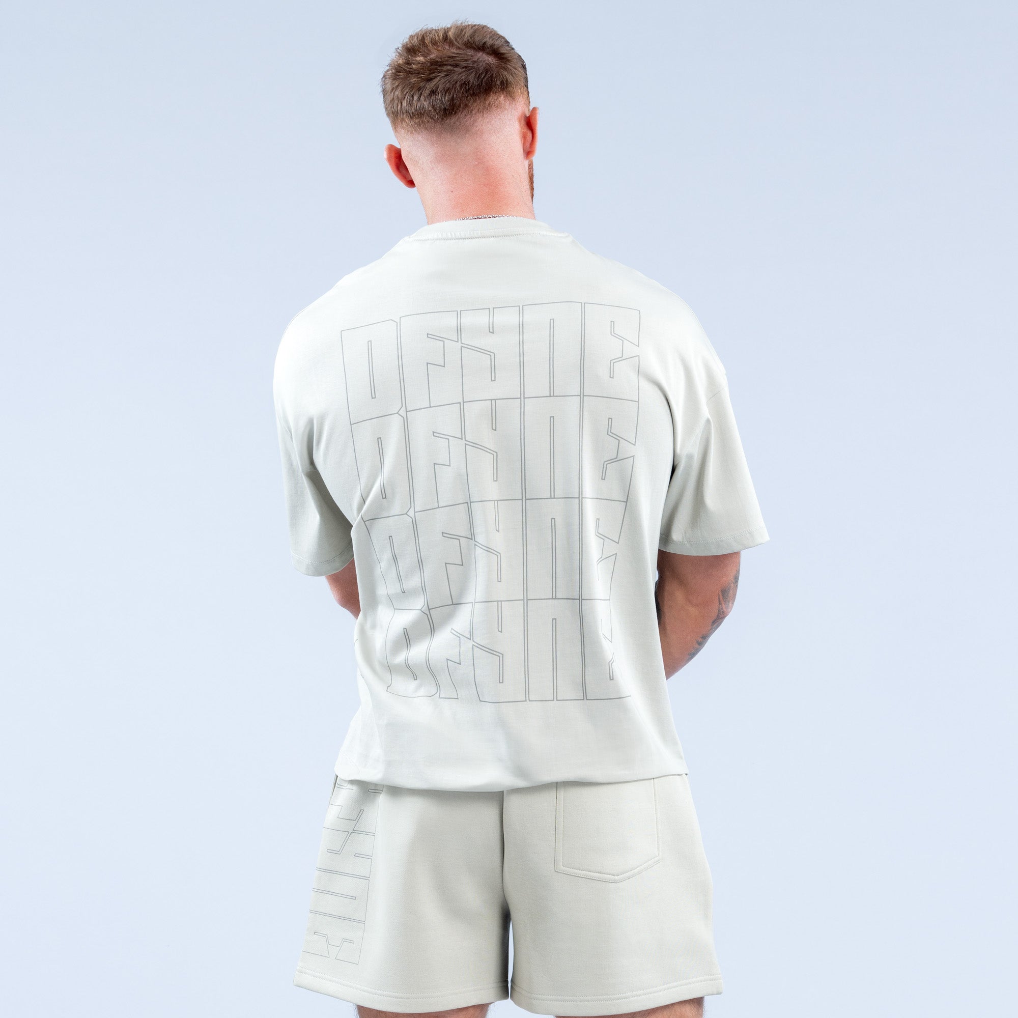 Camiseta DFYNE Recharge Graphic Hombre Gris | 2706-NAJVC