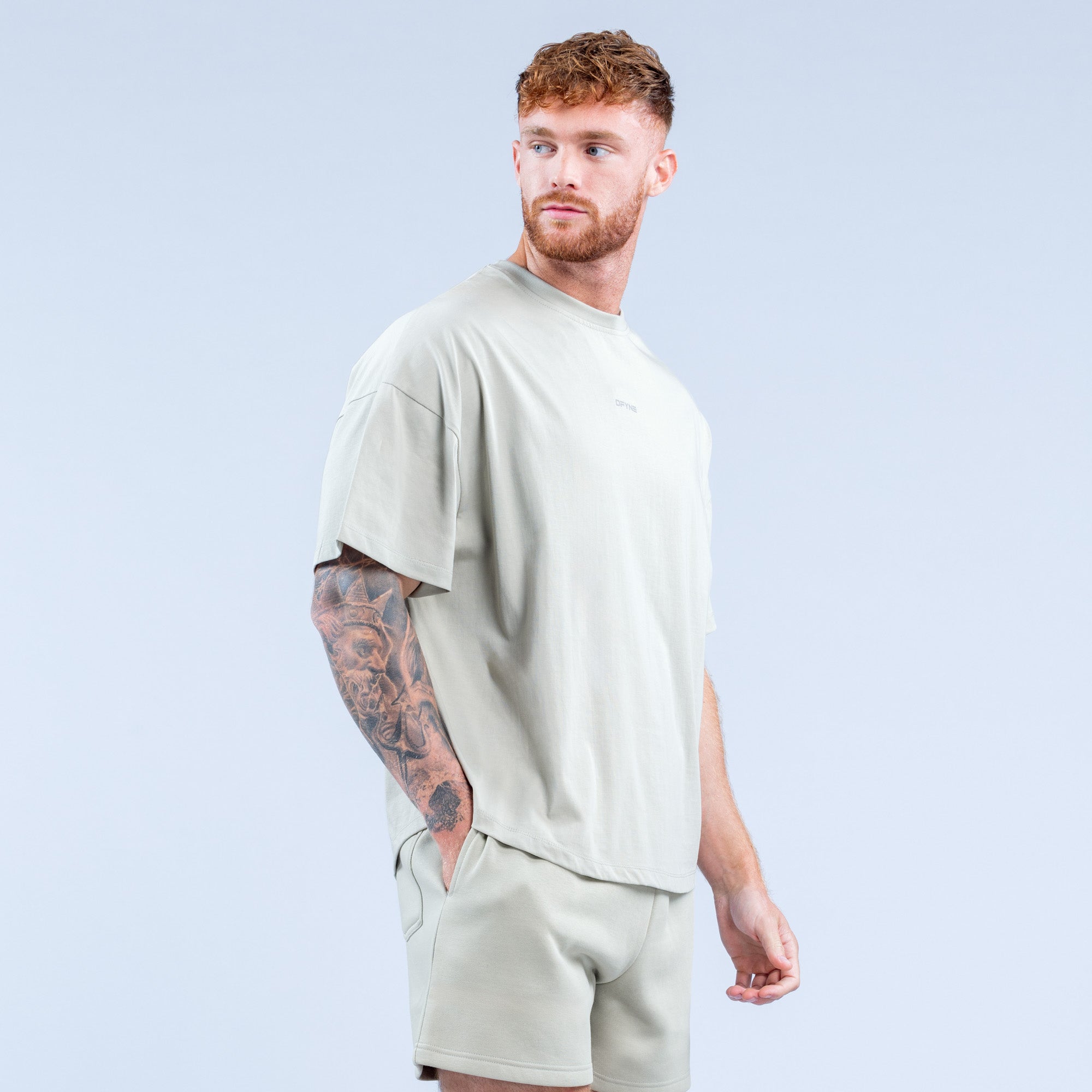 Camiseta DFYNE Recharge Hombre Gris | 6718-DWKCZ