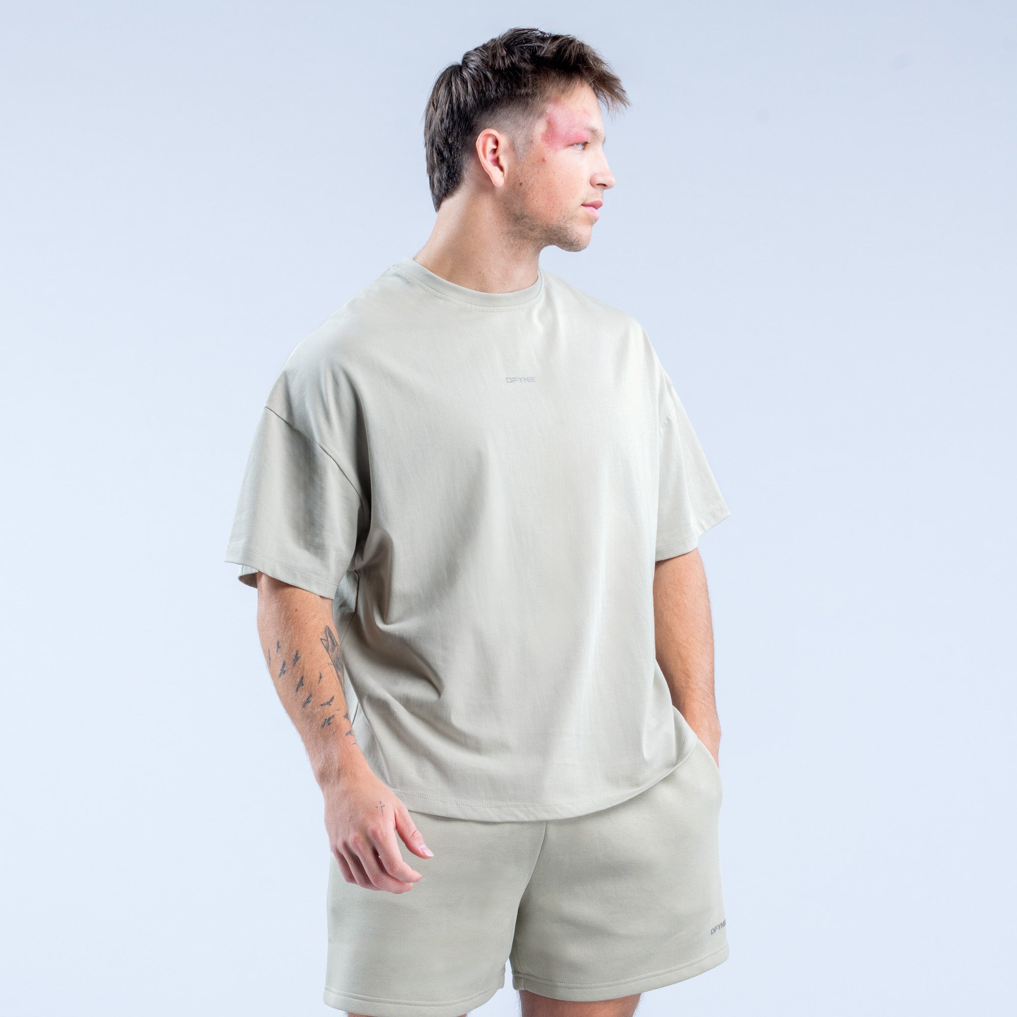 Camiseta DFYNE Recharge Hombre Gris | 6718-DWKCZ