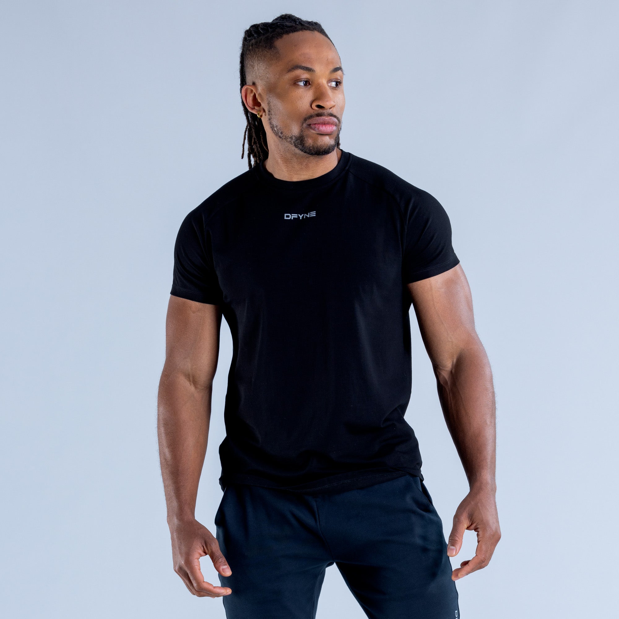 Camiseta DFYNE Stealth Hombre Negras | 6598-DKSRP