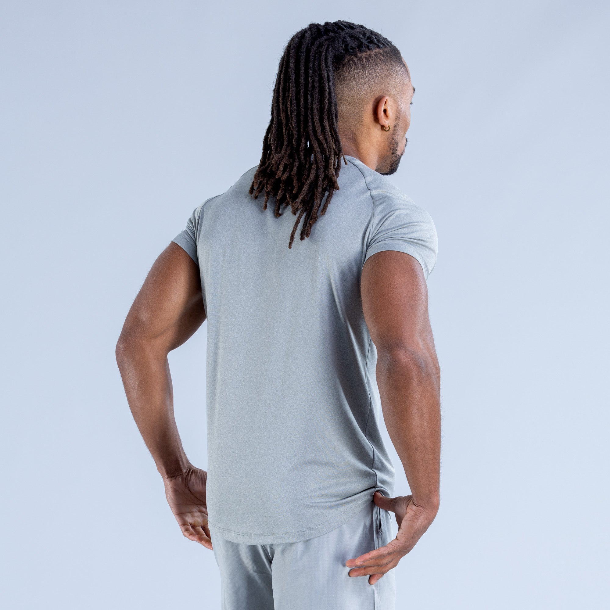Camiseta DFYNE Stealth Training Hombre Gris | 3124-CFPHX