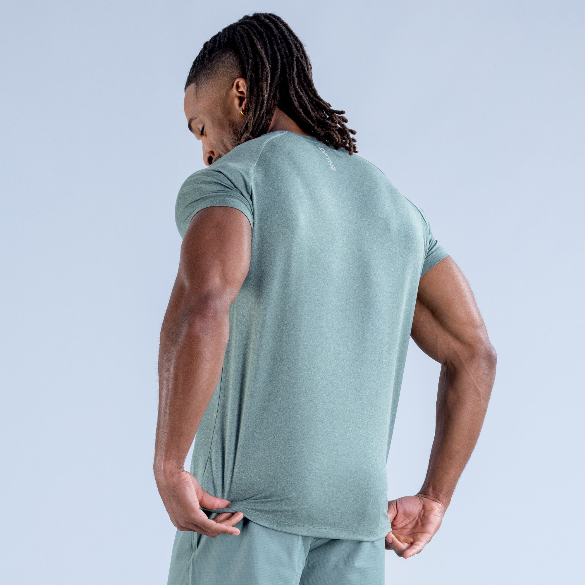 Camiseta DFYNE Stealth Training Hombre Verde Oliva | 7291-UJLEY