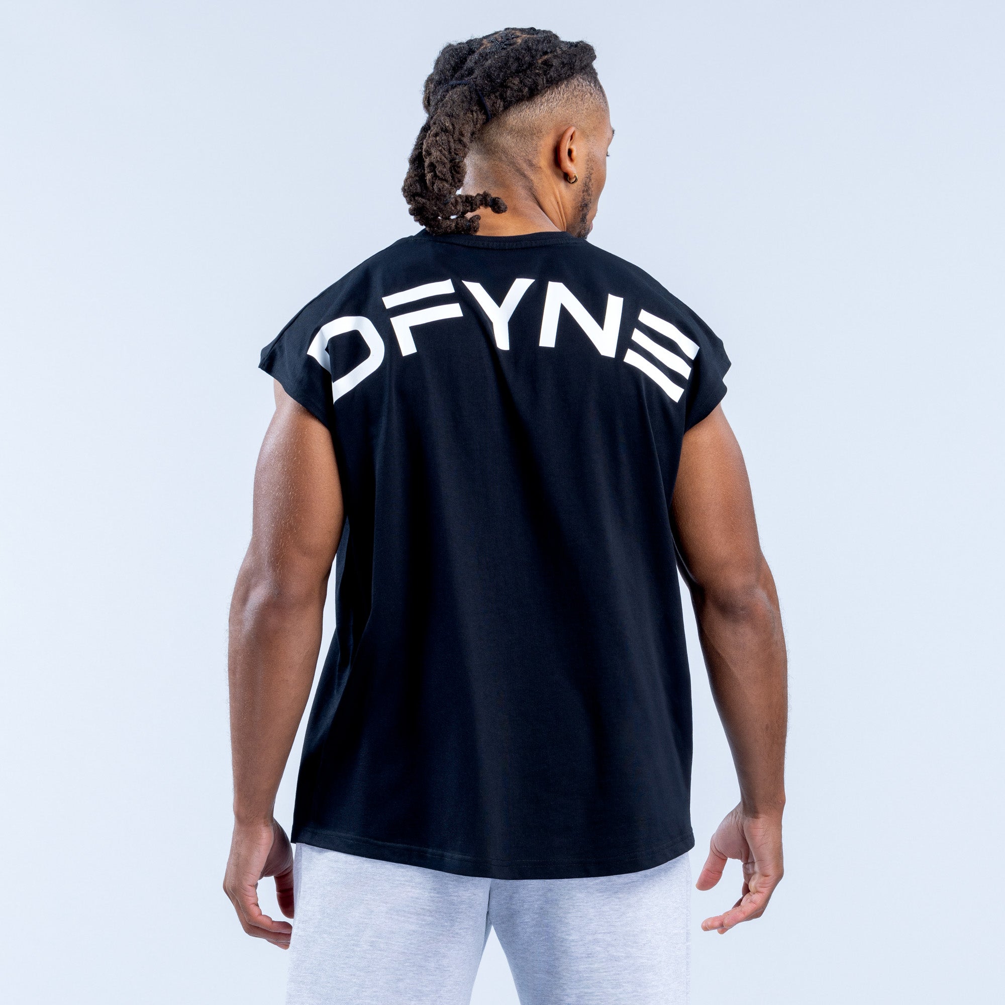 Camiseta sin Manga DFYNE Signature Hombre Negras | 1324-FTNBY