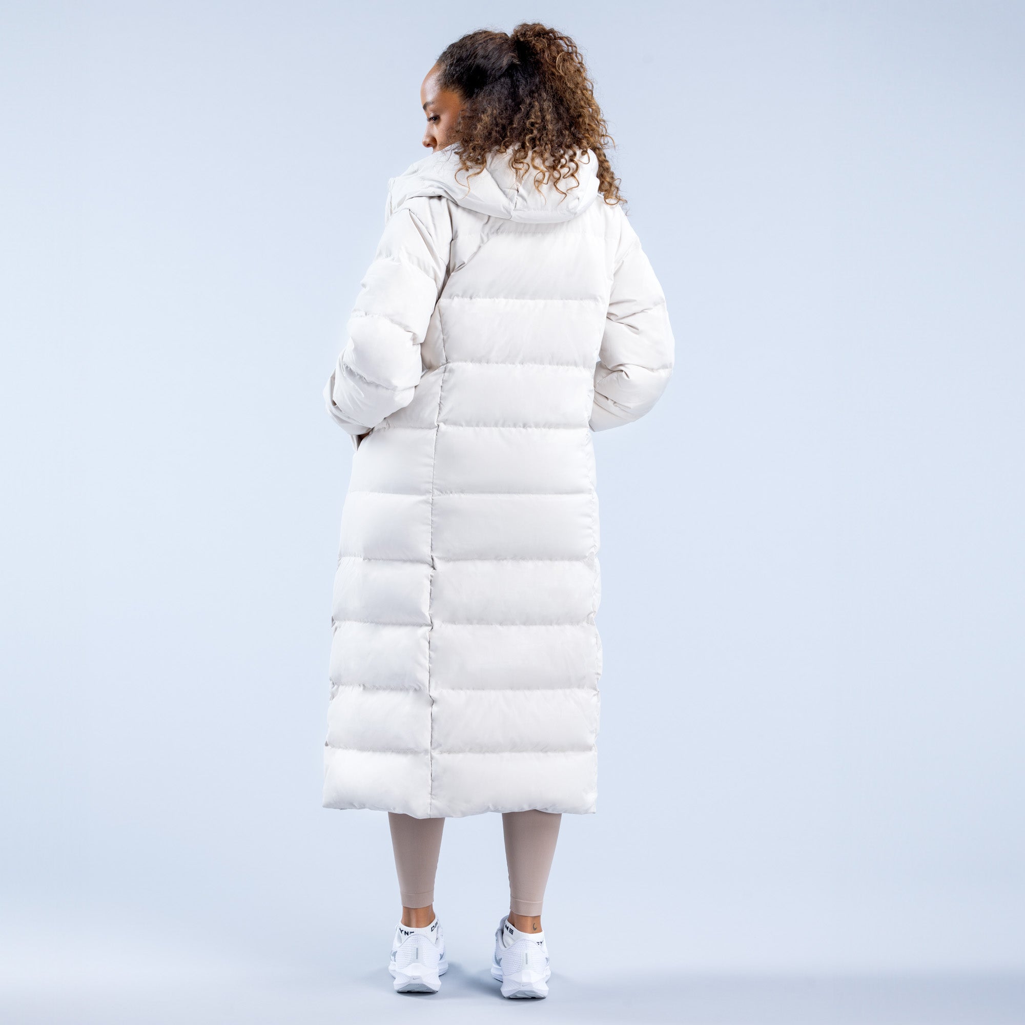 Chaquetas DFYNE Revive Long Down Mujer Blancas | 1258-VXPYS