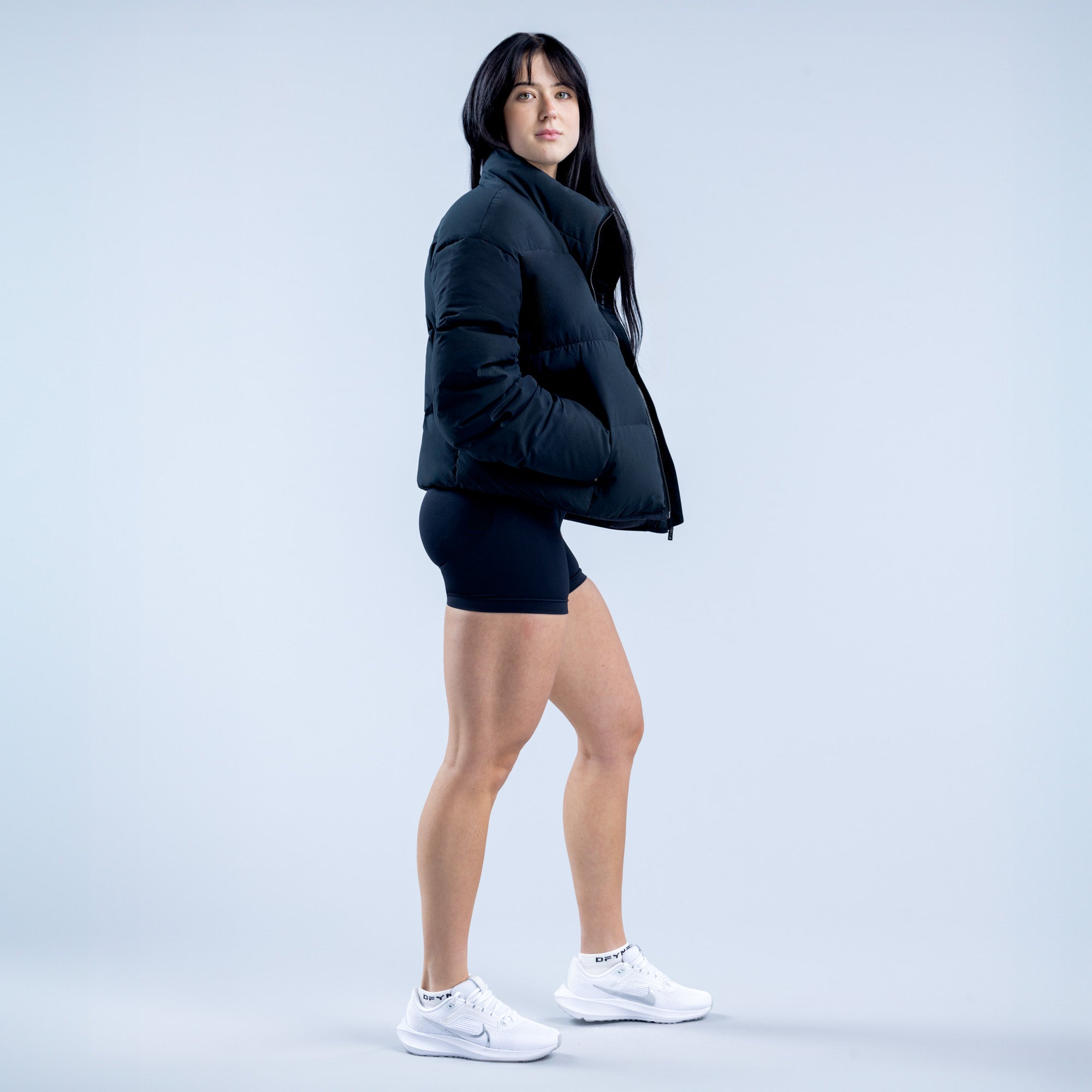 Chaquetas DFYNE Revive Short Down Mujer Negras | 6214-ZYSOL