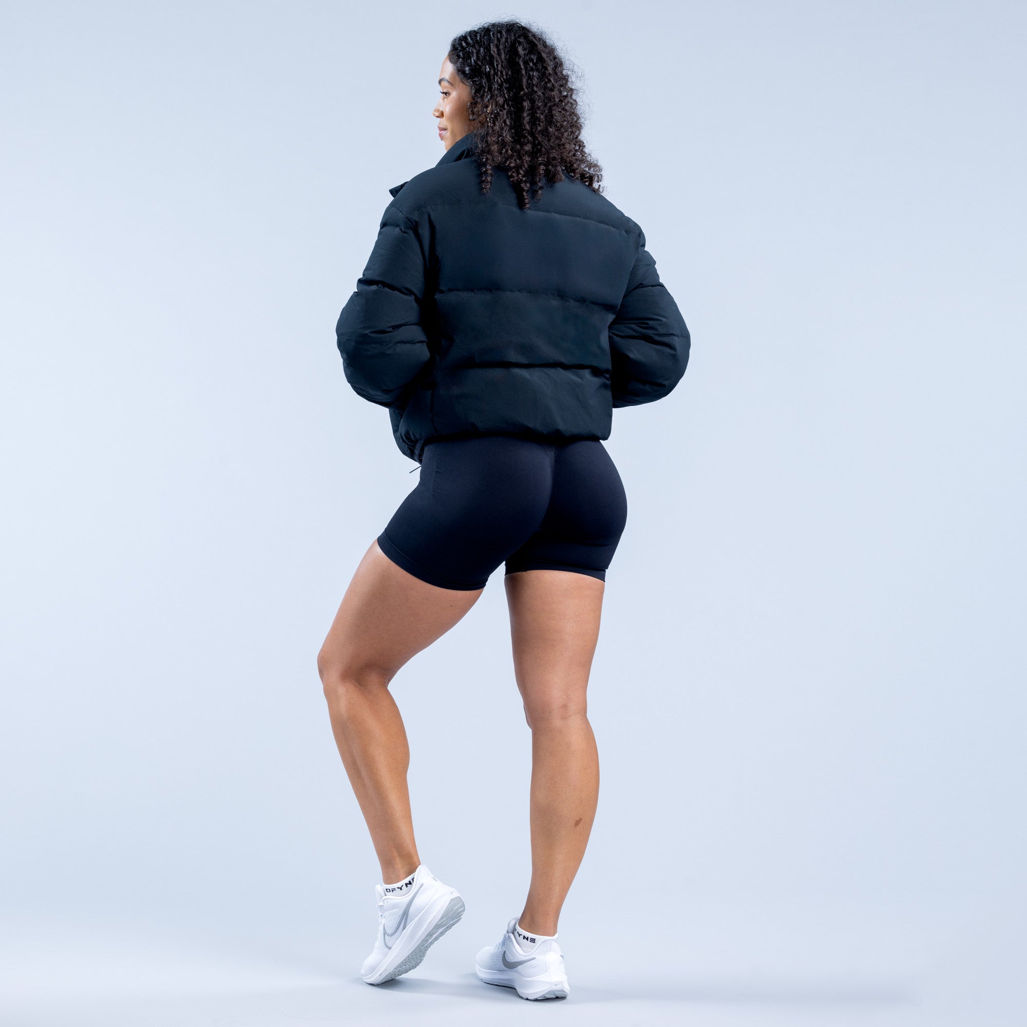 Chaquetas DFYNE Revive Short Down Mujer Negras | 6214-ZYSOL
