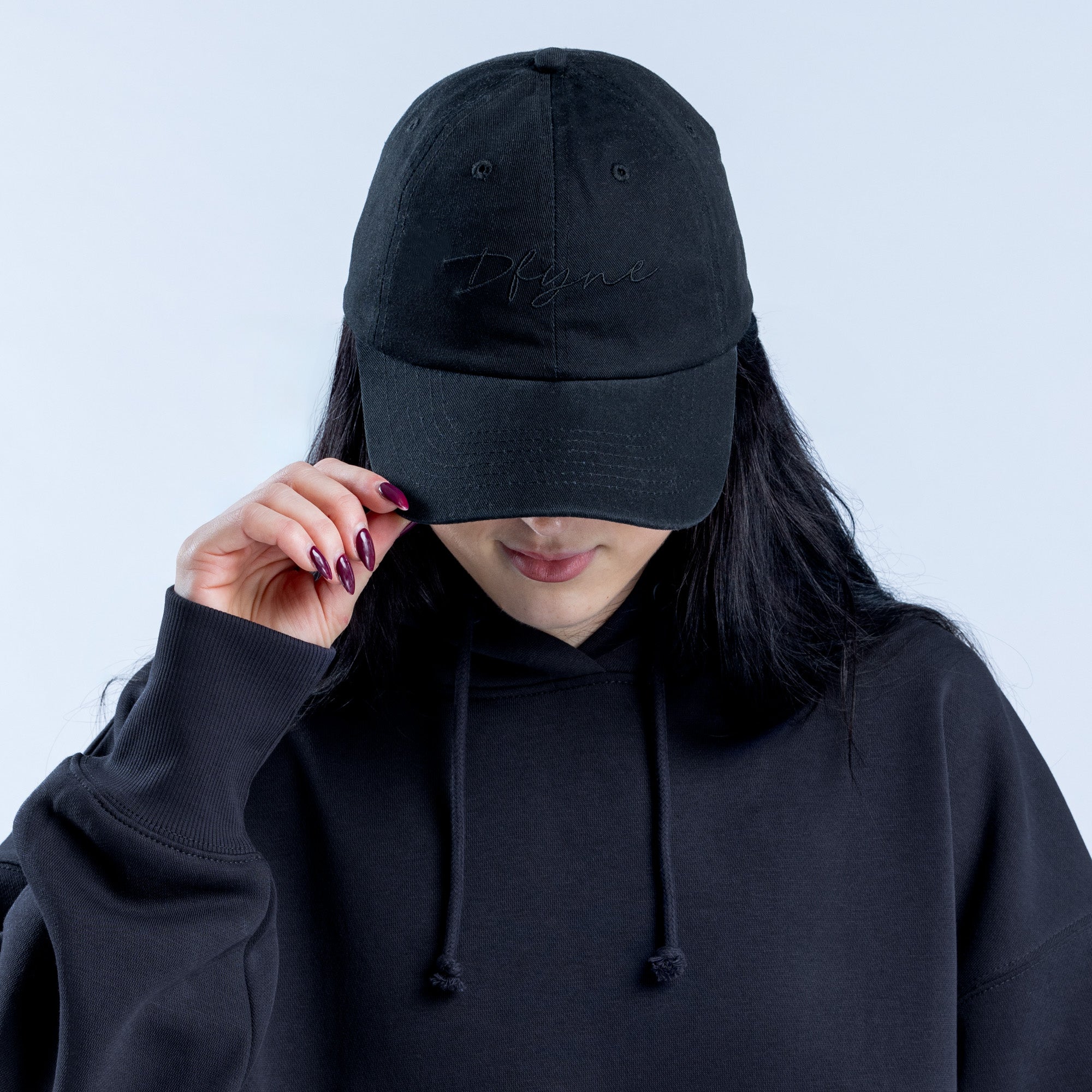 Gorra DFYNE Script Mujer Negras | 6528-LXFAW
