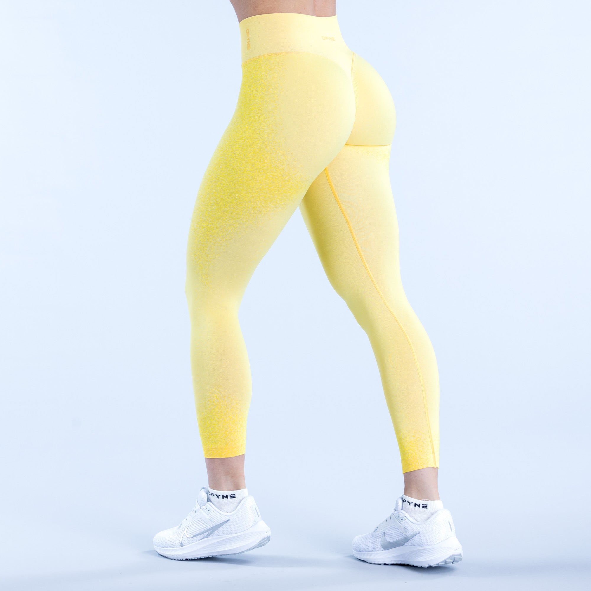 Leggings DFYNE Ignite Mujer Limón | 2384-OUTWQ