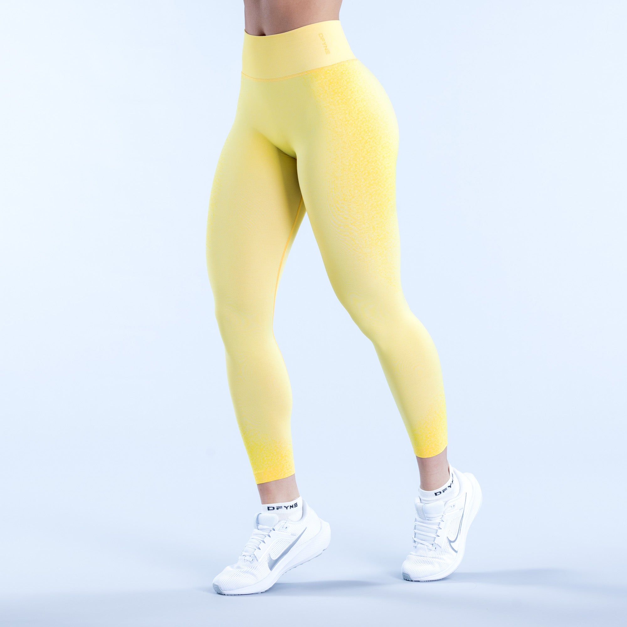 Leggings DFYNE Ignite Mujer Limón | 2384-OUTWQ