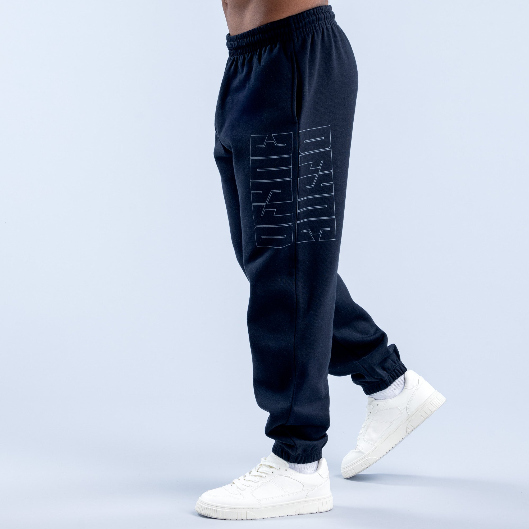 Pantalon Jogger DFYNE Recharge Graphic Hombre Negras | 1089-BDIMC