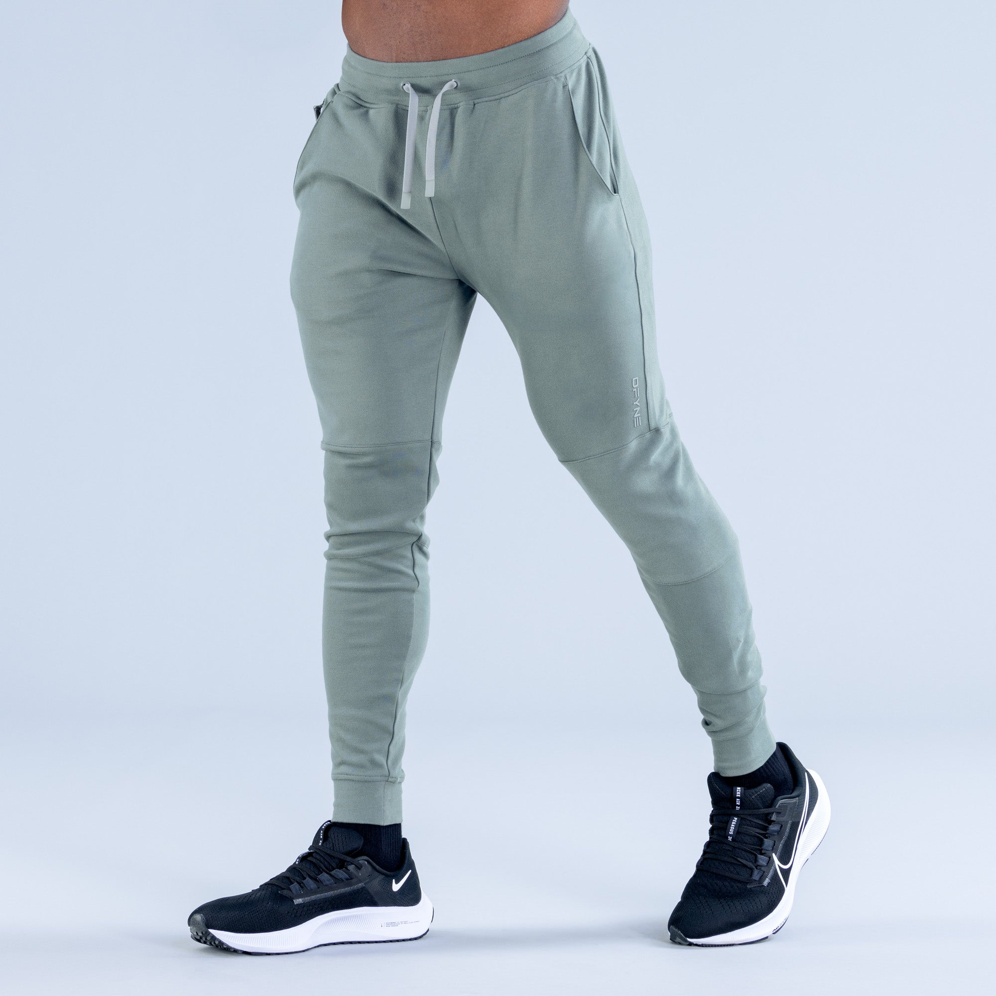 Pantalon Jogger DFYNE Stealth Tapered Hombre Verde Oliva | 3680-ZTWDC