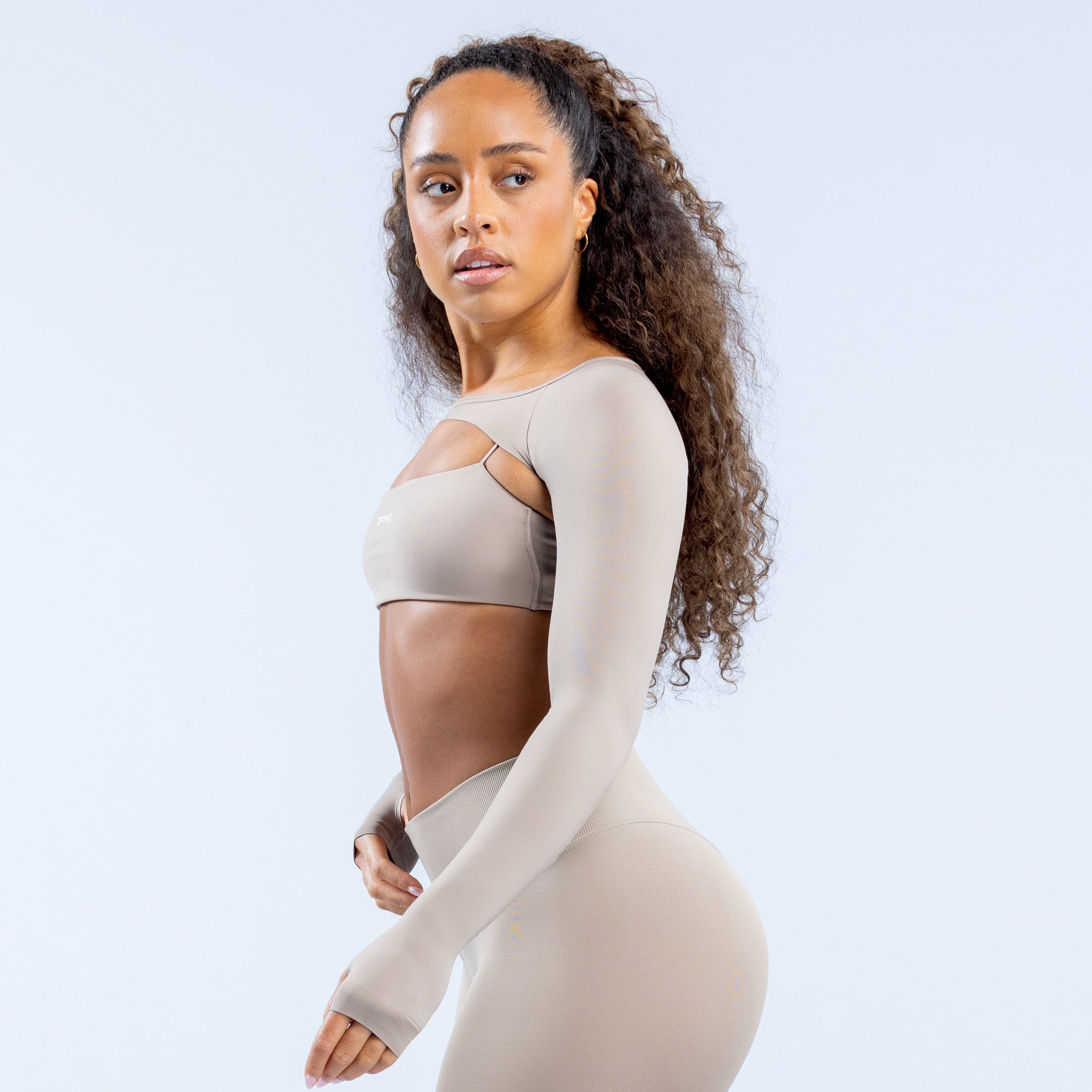 Shrug DFYNE Defy Long Sleeve Mujer Gris | 5016-VUBCX