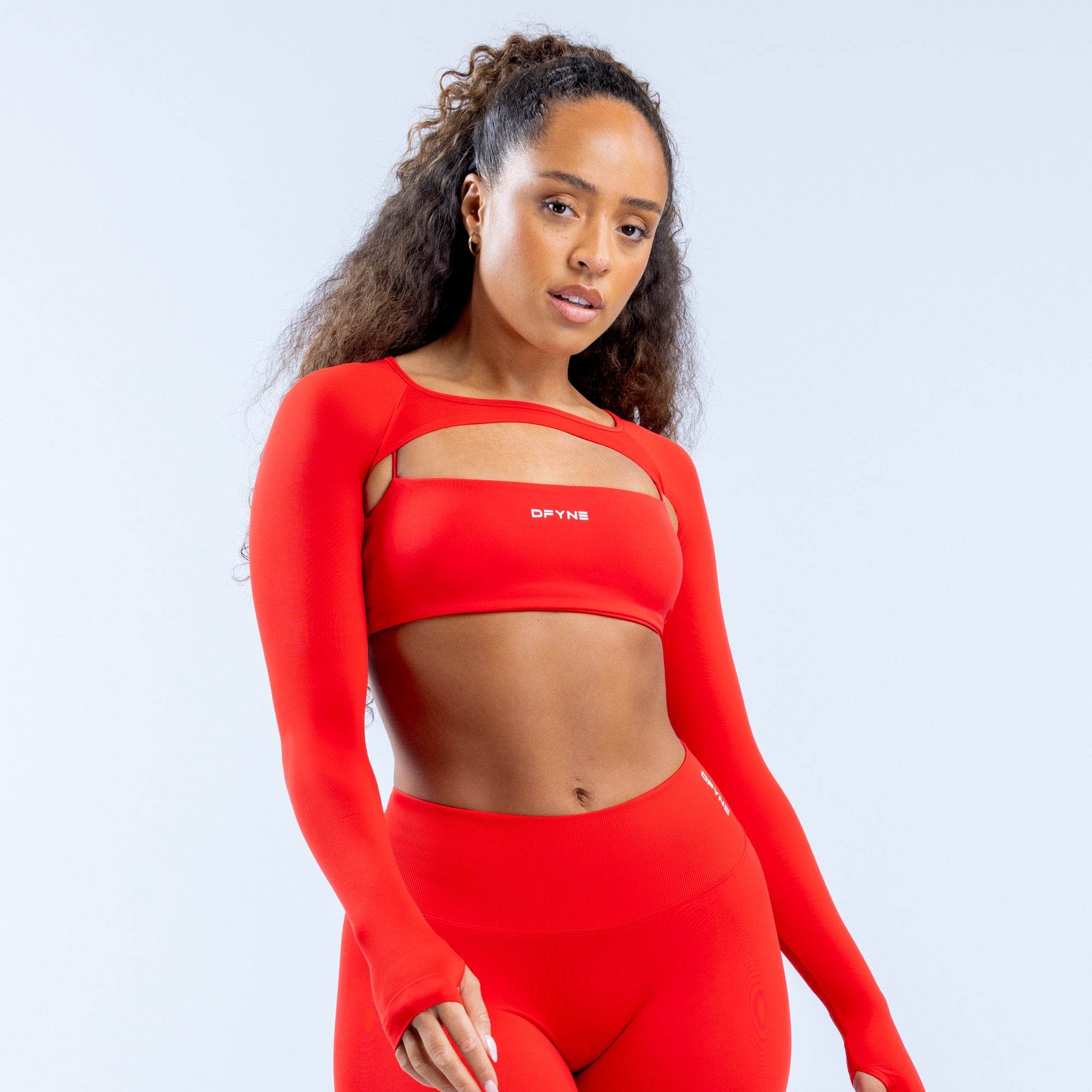 Shrug DFYNE Defy Long Sleeve Mujer Naranjas | 3204-EWBXQ
