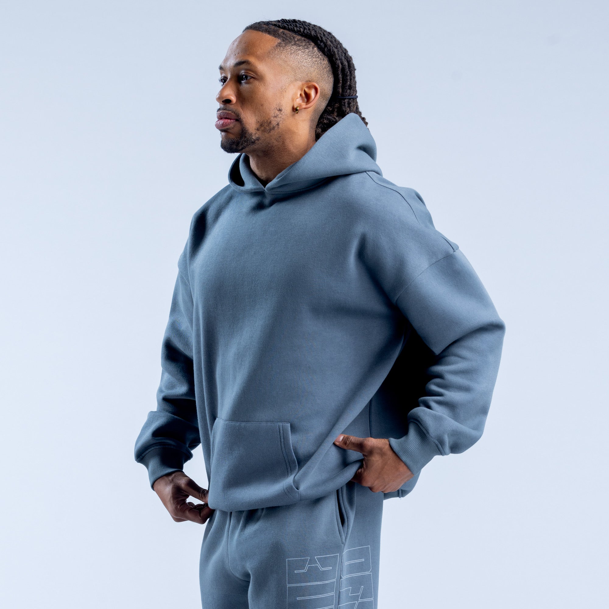 Sudadera con Capucha DFYNE Recharge Graphic Hombre Gris | 6084-HCUIJ