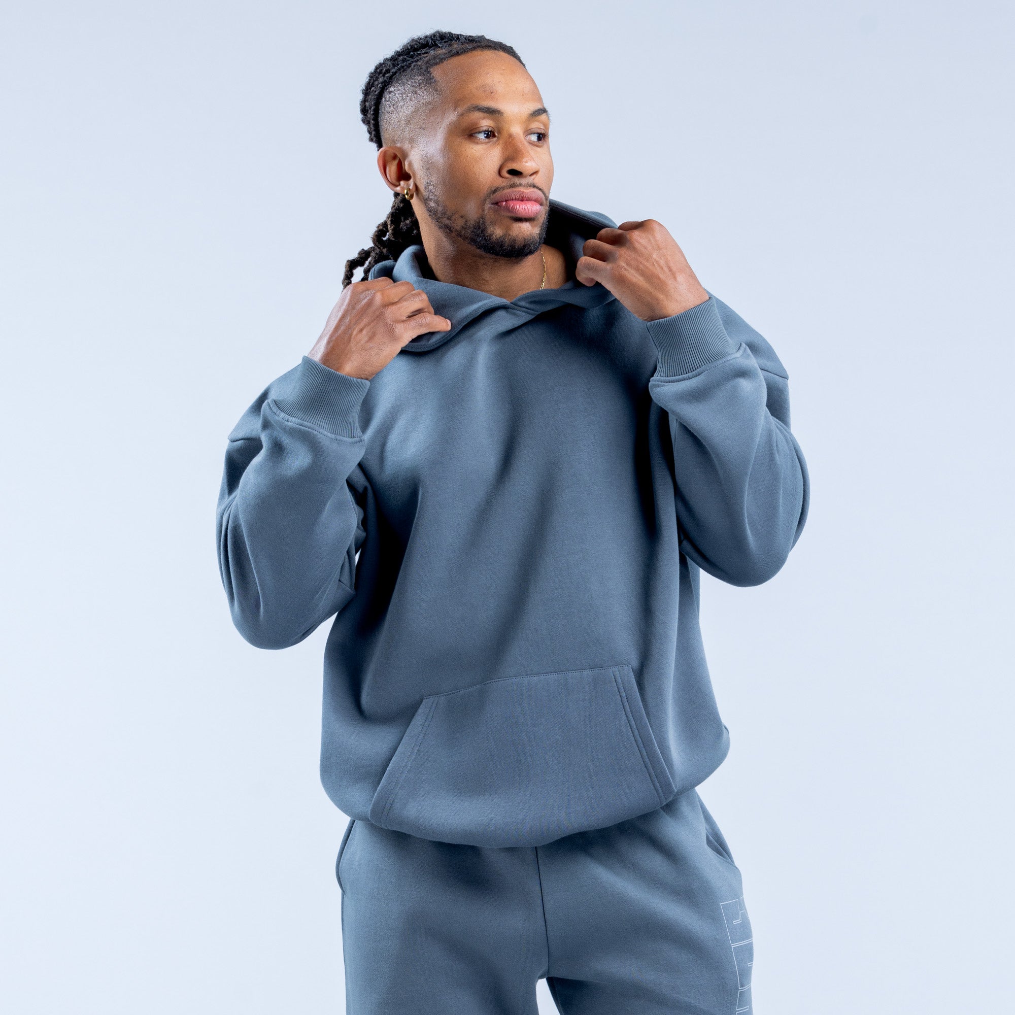 Sudadera con Capucha DFYNE Recharge Graphic Hombre Gris | 6084-HCUIJ