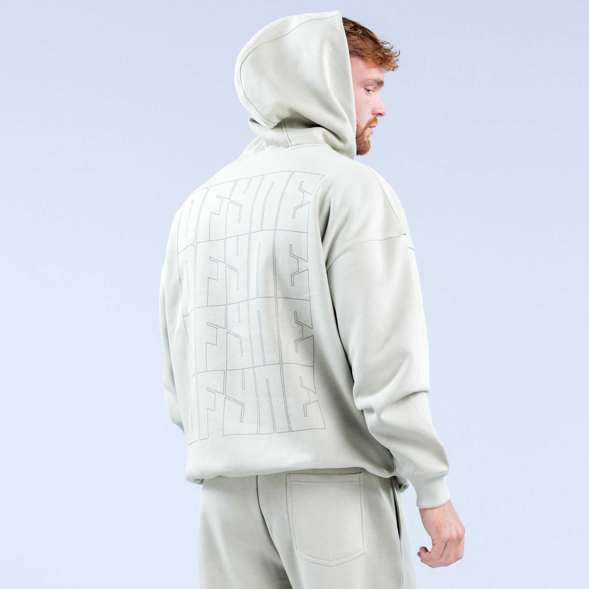 Sudadera con Capucha DFYNE Recharge Graphic Hombre Gris | 8593-YEMHJ