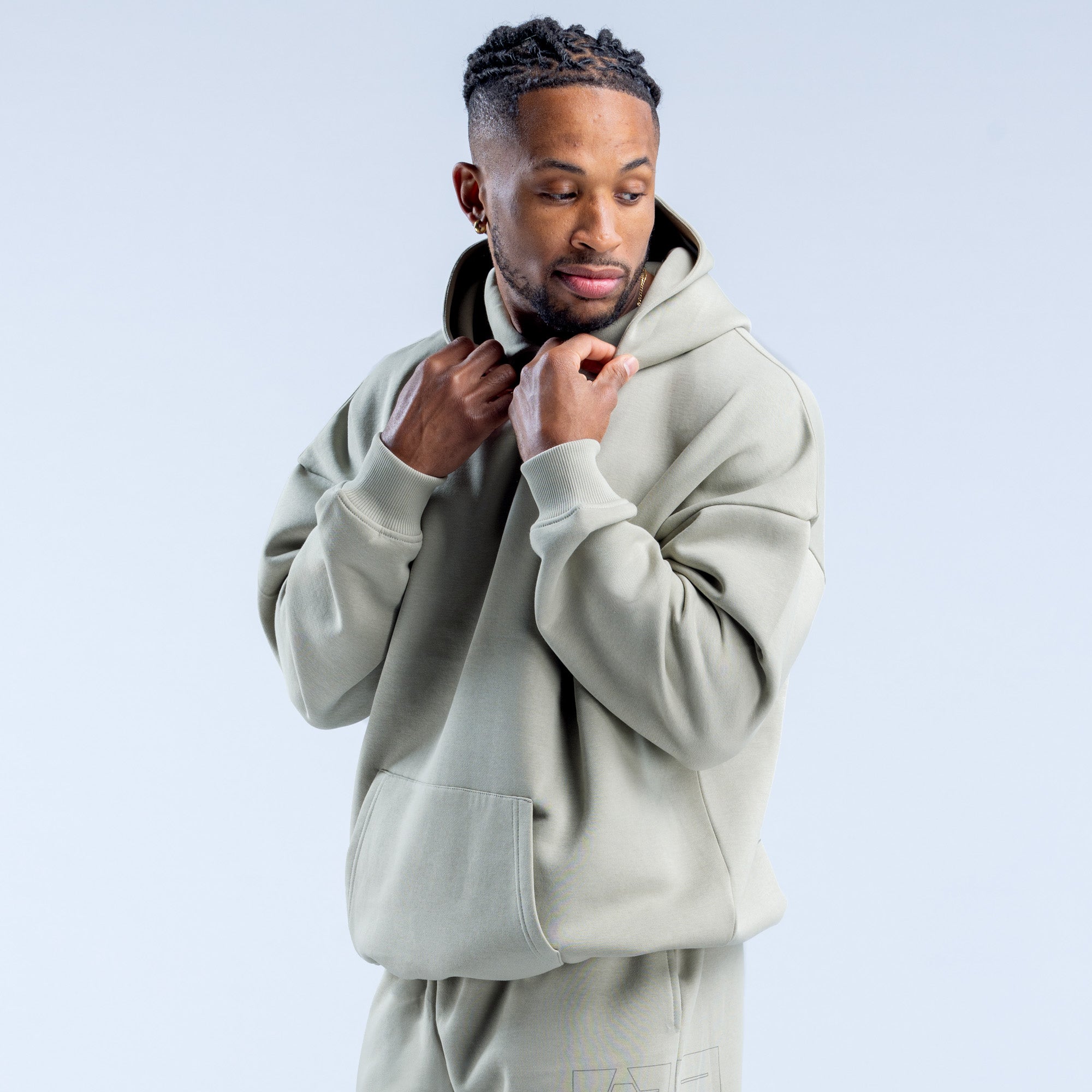 Sudadera con Capucha DFYNE Recharge Graphic Hombre Gris | 8593-YEMHJ