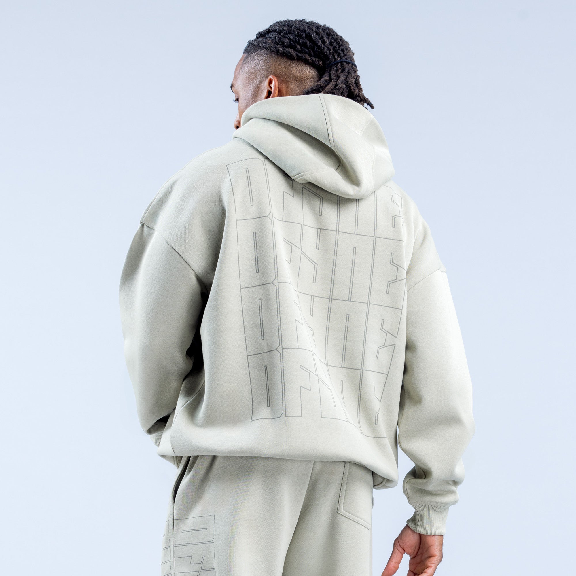 Sudadera con Capucha DFYNE Recharge Graphic Hombre Gris | 8593-YEMHJ