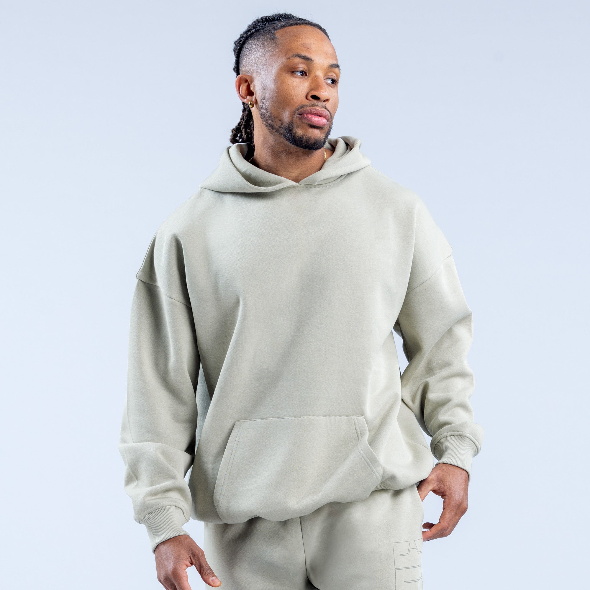 Sudadera con Capucha DFYNE Recharge Graphic Hombre Gris | 8593-YEMHJ