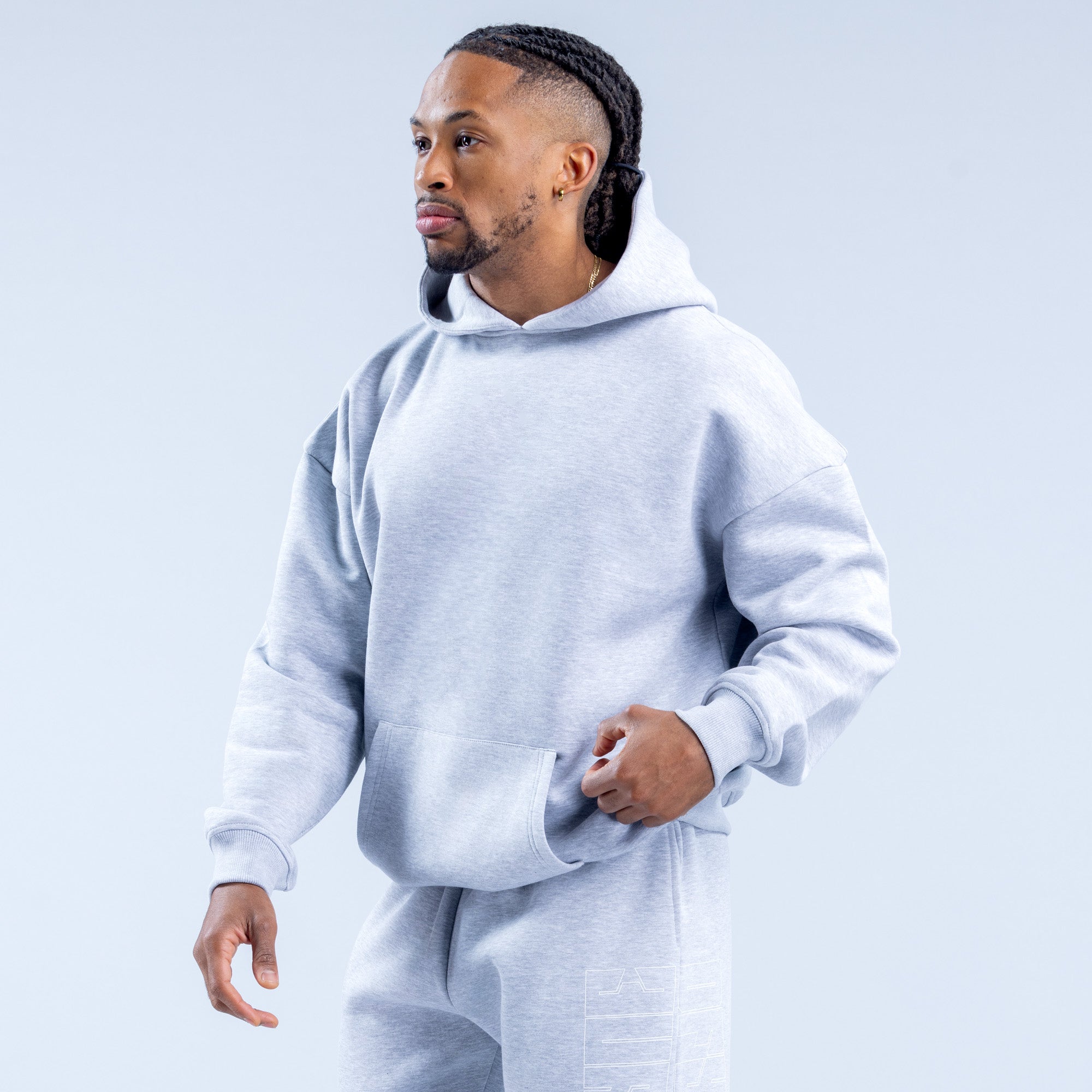 Sudadera con Capucha DFYNE Recharge Graphic Hombre Gris | 9658-ISYPJ